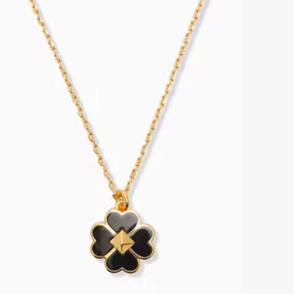 kate spade Jewelry - Kate spade necklace and dust bag spades and studs enamel